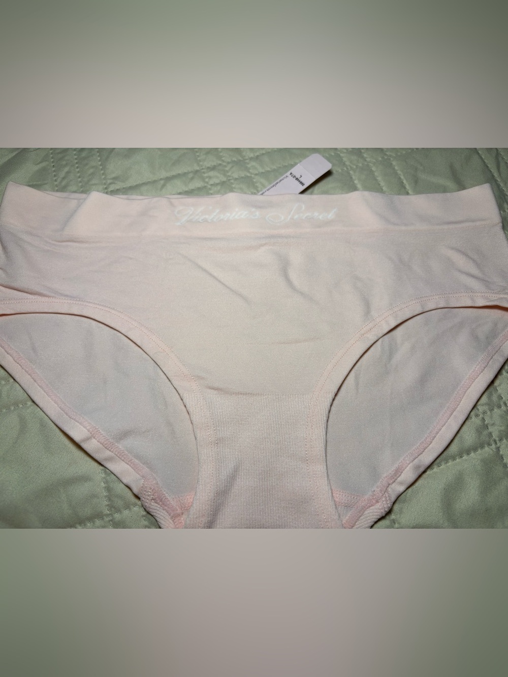 Victoria's Secret Size L Light Blush Seamless Bikini Panty